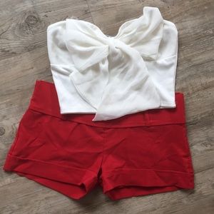 White and red outfit